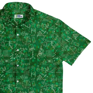 Mad Science Lab Green Button Up Shirt