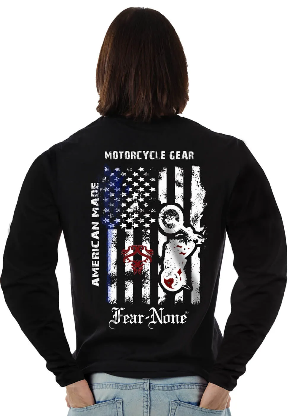 Men's Classic "Old Glory Rider" Shirt (back)