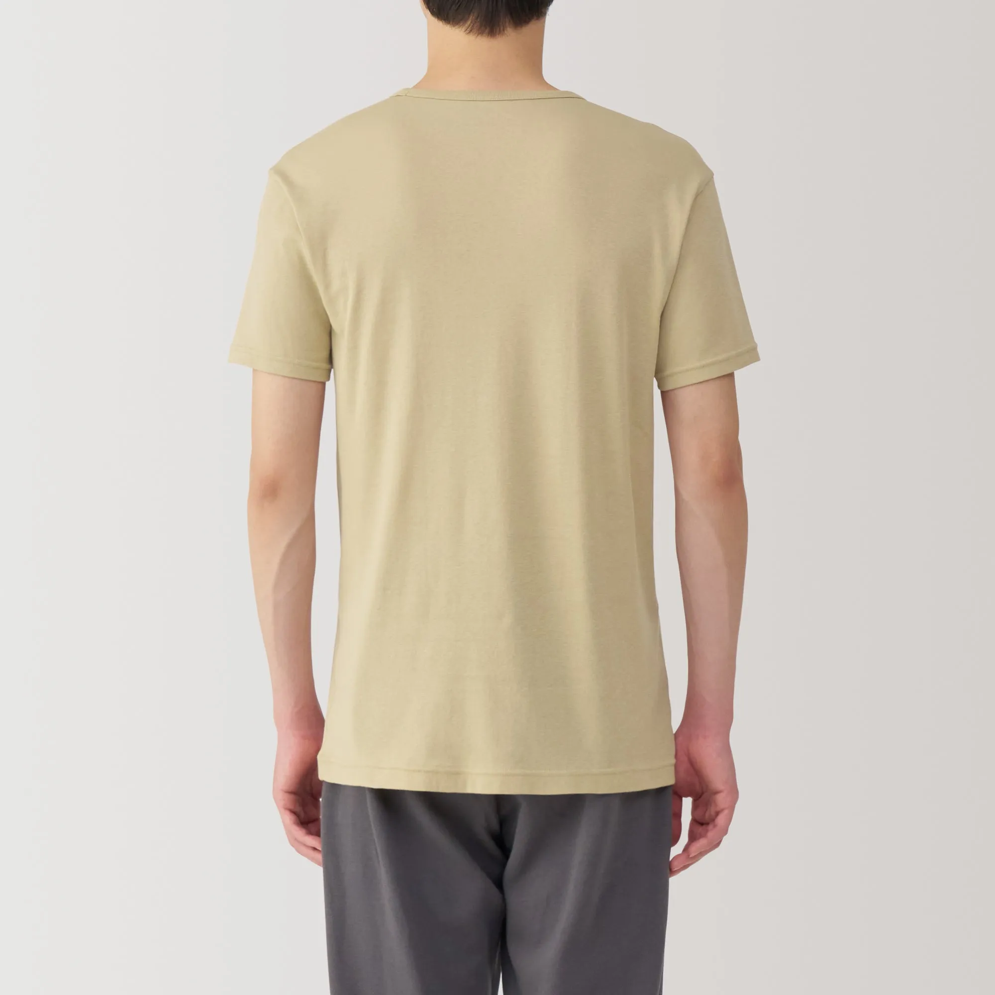 Men's Moisture-Wicking Cotton V-Neck Short Sleeve T-Shirt