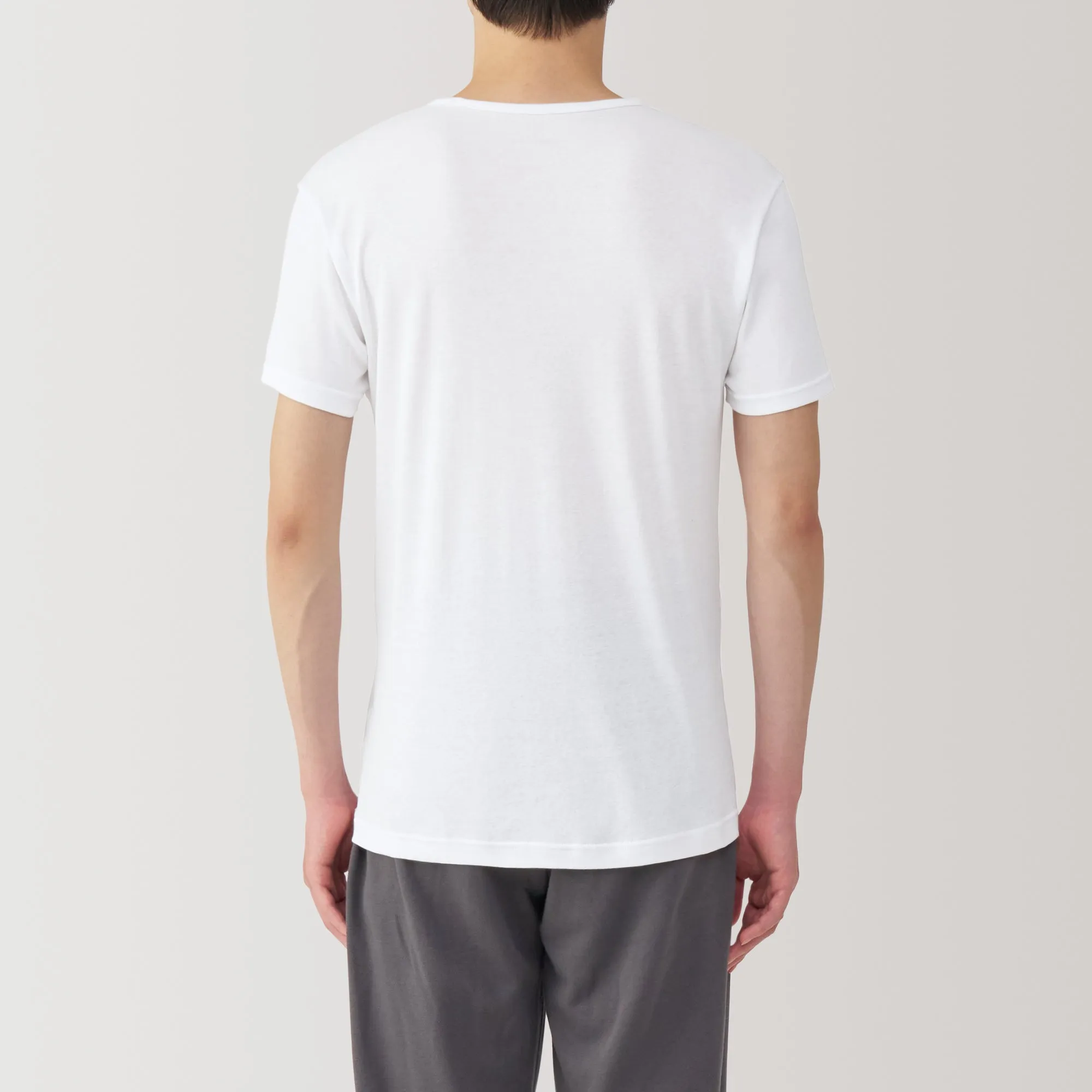 Men's Moisture-Wicking Cotton V-Neck Short Sleeve T-Shirt