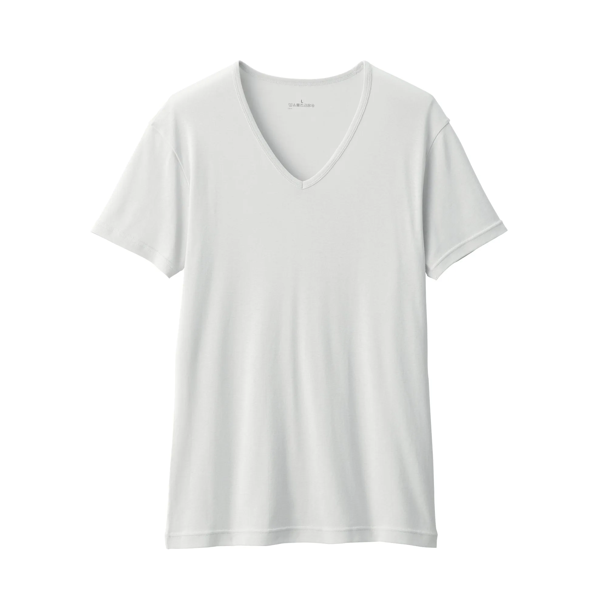 Men's Moisture-Wicking Cotton V-Neck Short Sleeve T-Shirt
