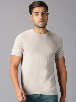 MEN'S SUPIMA COTTON STONE SOLID SLIM FIT T.SHIRT