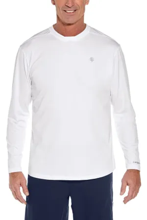 Men's Tiebreaker Long Sleeve Tee | White