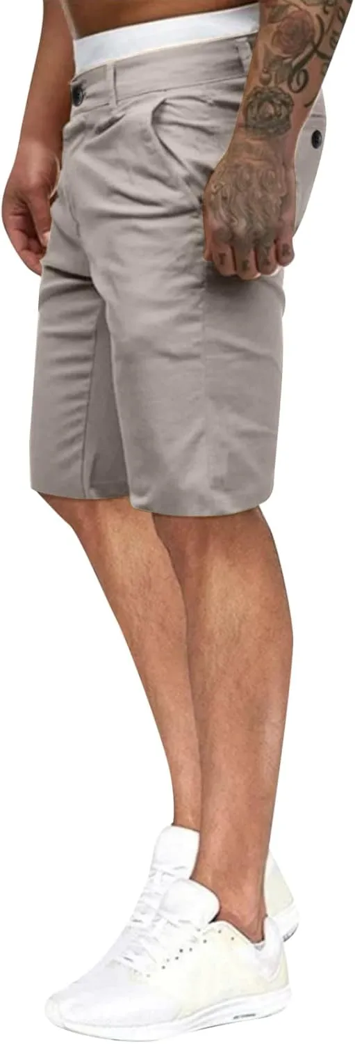 Mens Trendy Cargo Shorts Regular Fit Solid Combat Street Hipster Pants Track Tactical Casual Outdoor Hiking Traveling Bermuda