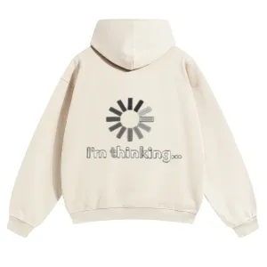 Mens Vintage I'm Thinking Hoodies