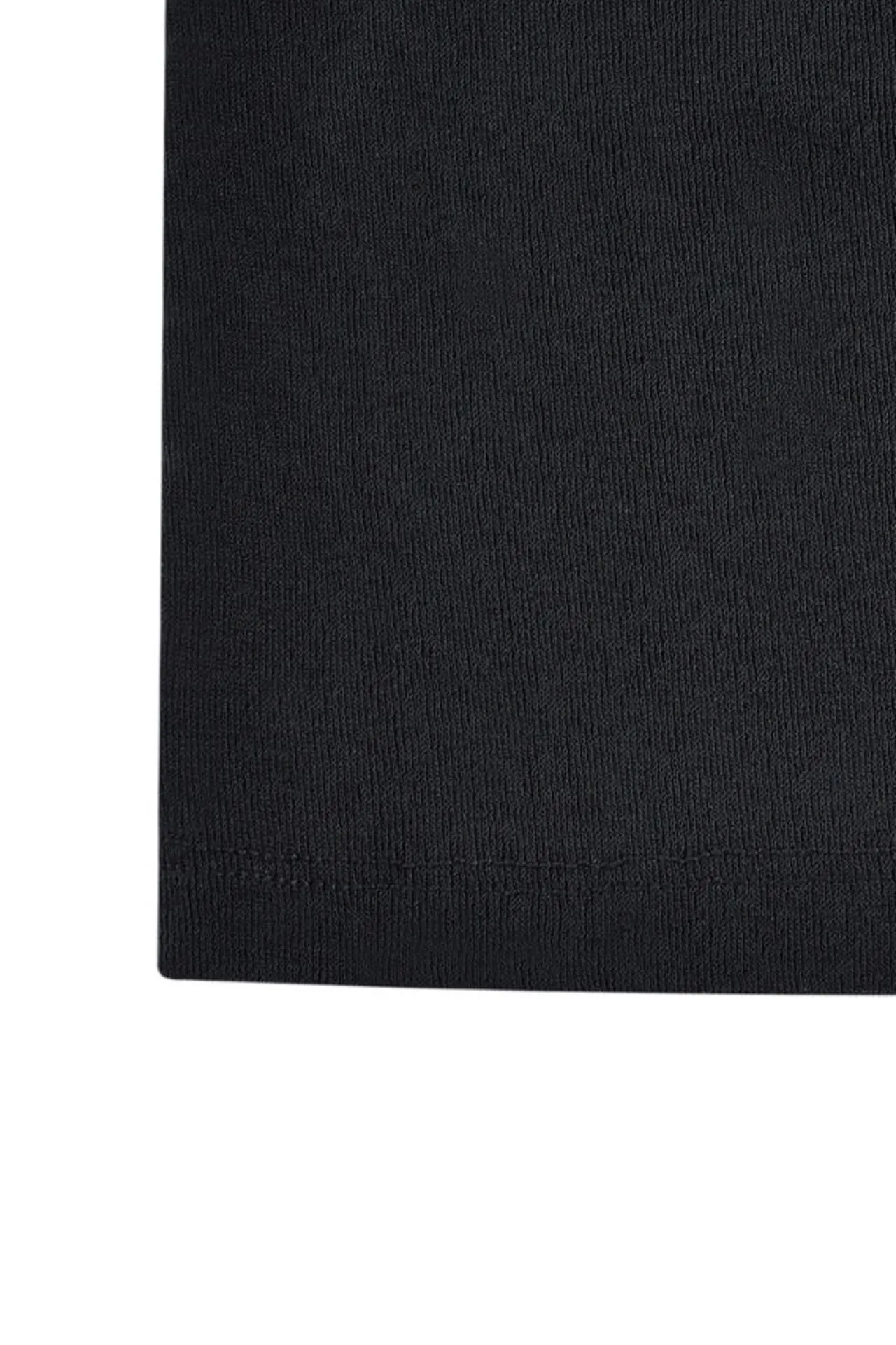 Mock Neck Jacquard Short Sleeve Tee