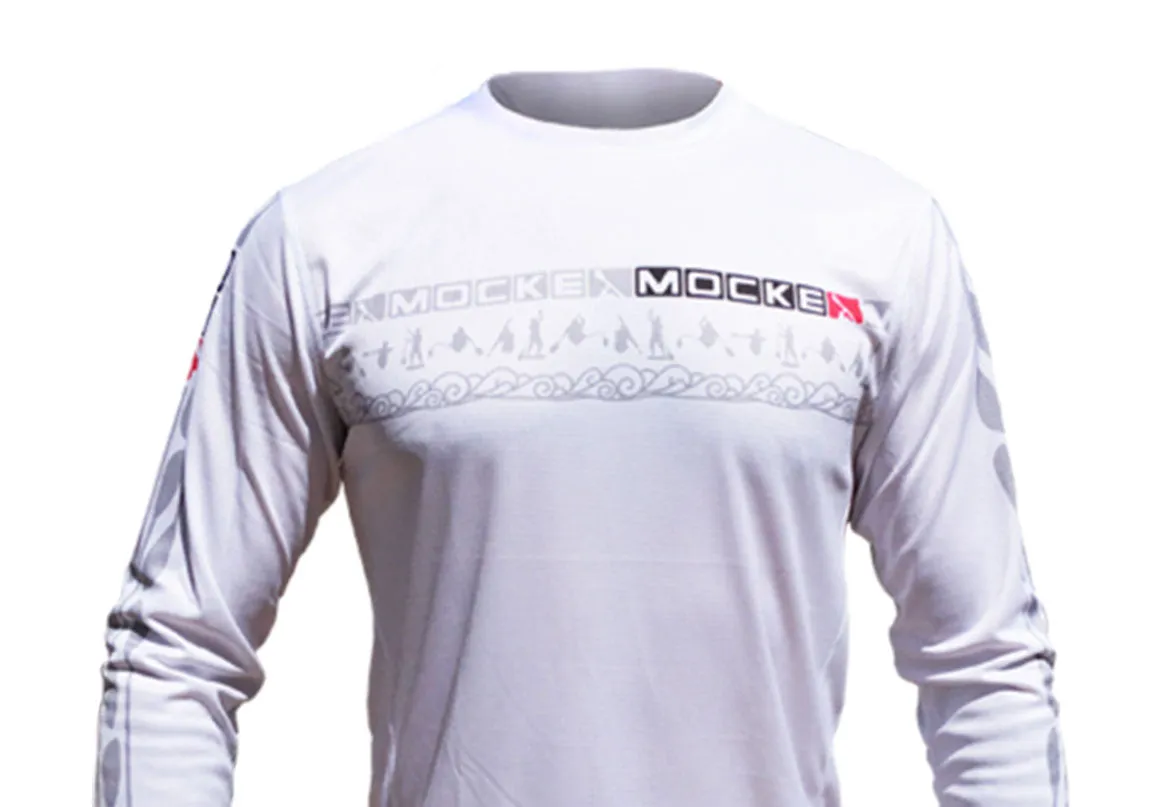 MOCKE Mens Orange Fly Dry Long Sleeve Paddling Shirt