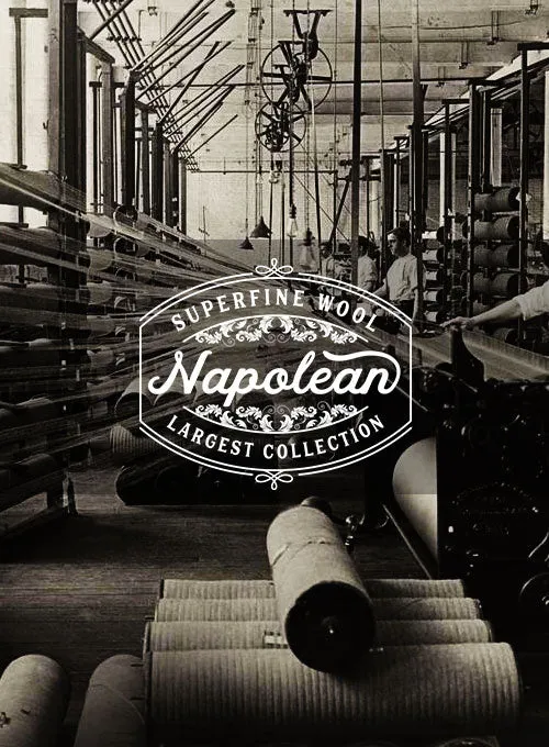 Napolean Stretch Sailor Blue Wool Pants