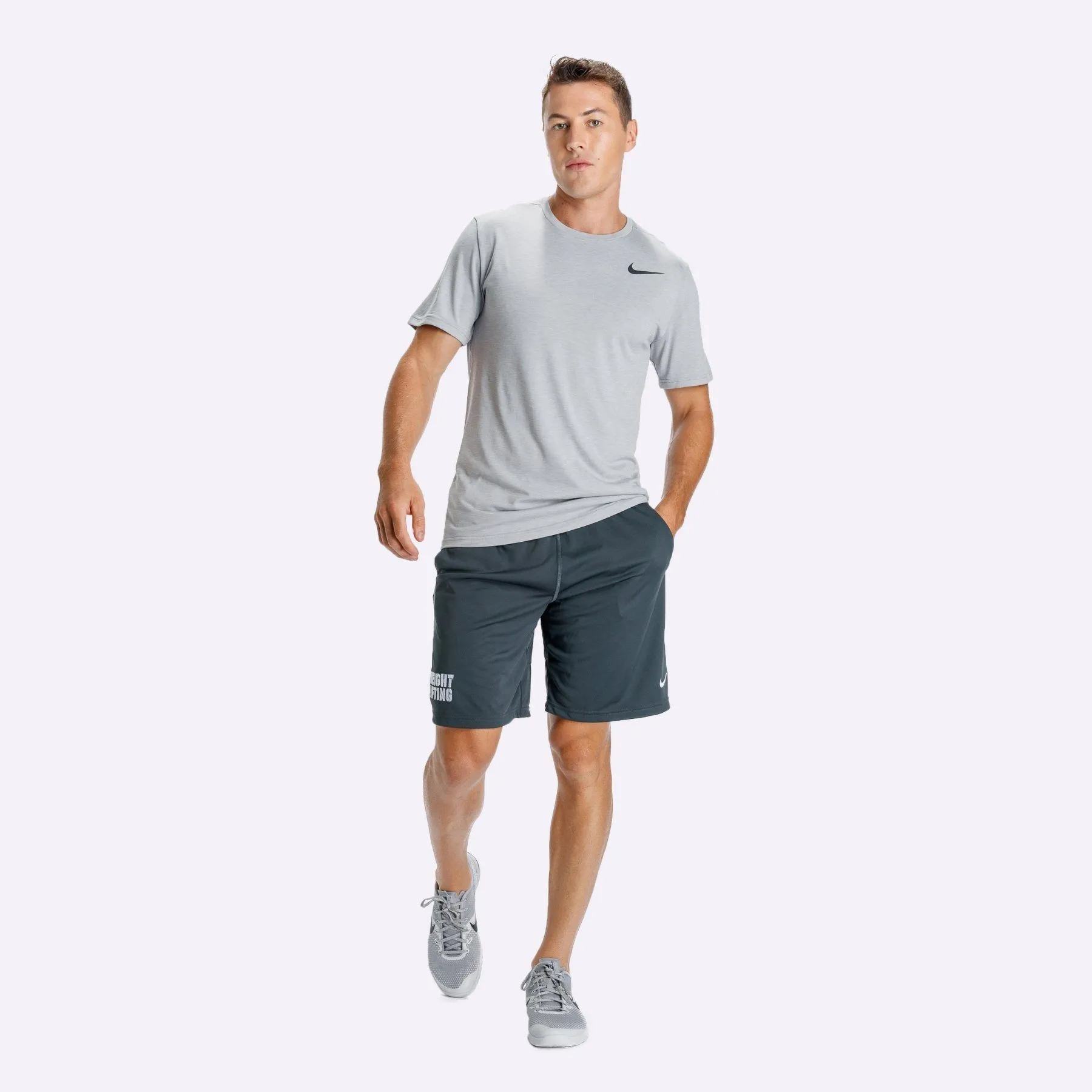 Nike Breathe - Men's Training Top - Vast Grey/Atmosphere Grey/Black