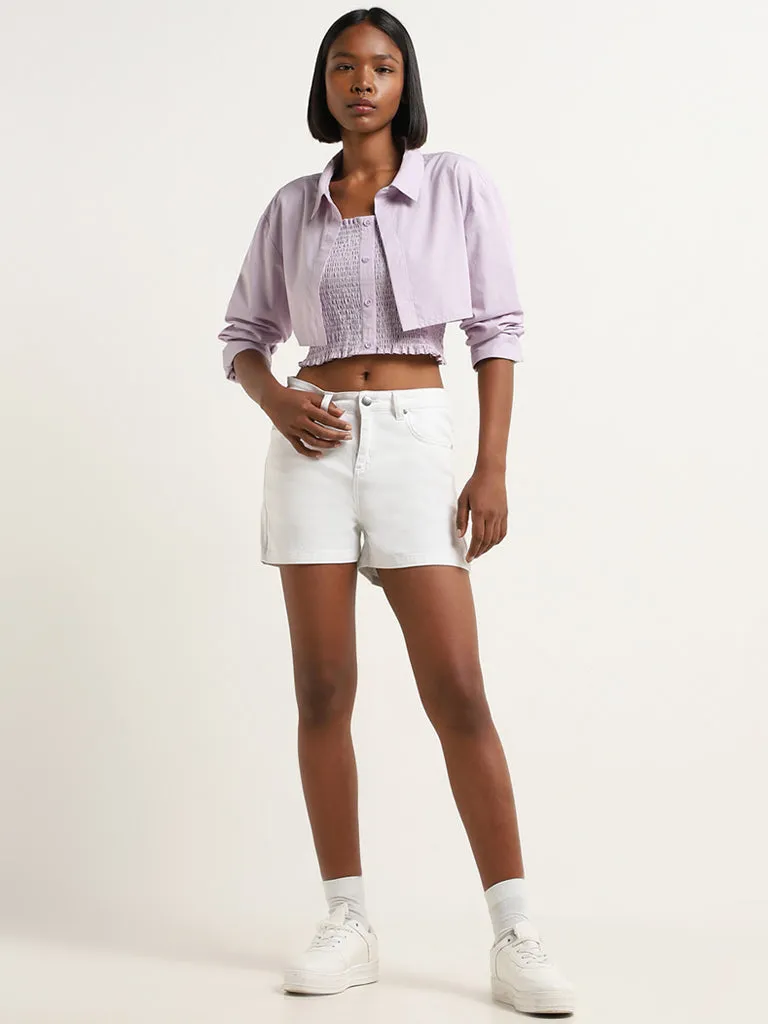Nuon Lilac Solid Jacket