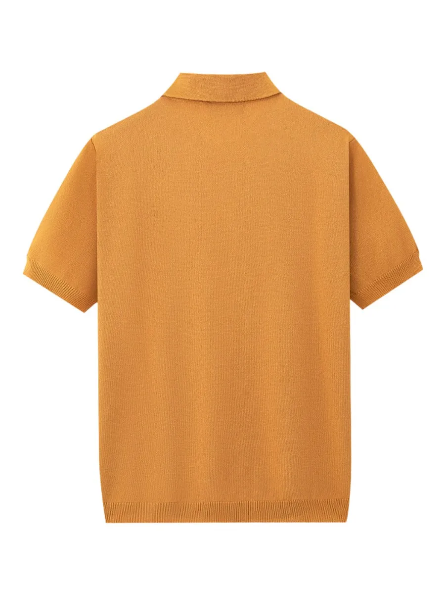 Open Knit Cuban Collar Shirt