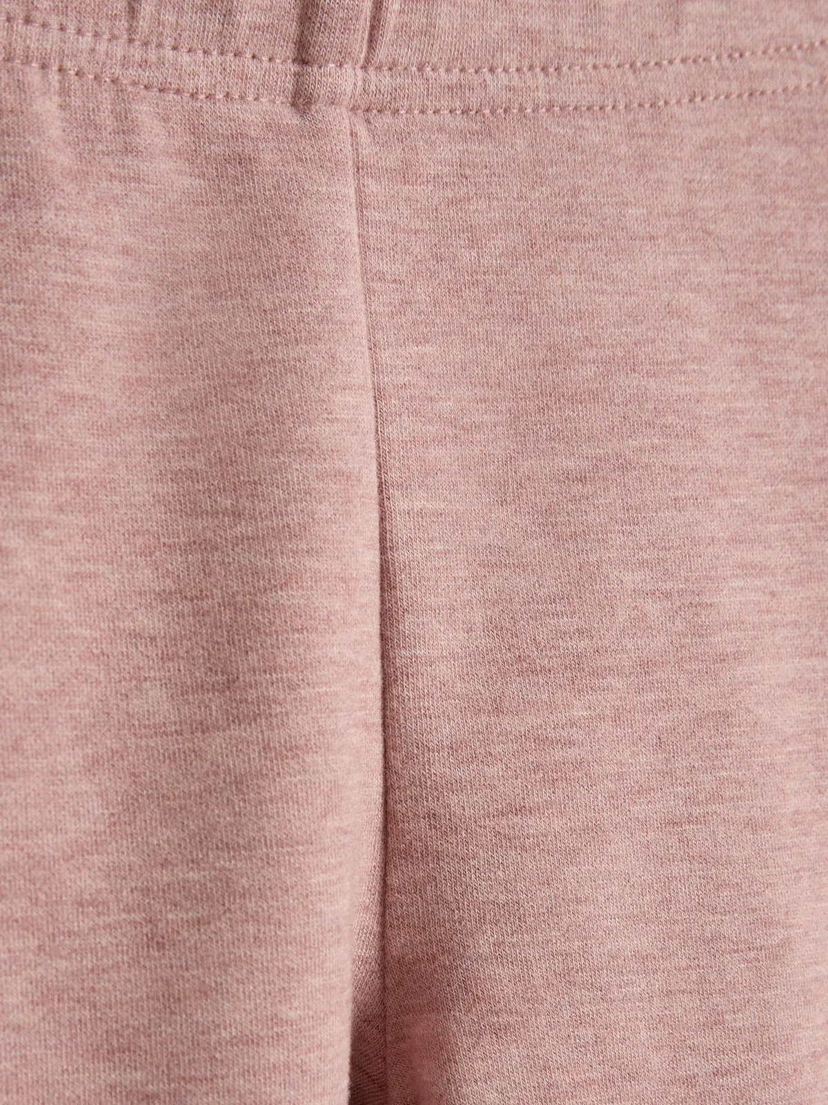 Plush Jersey Leggings - Little - Dusty Rose Melange