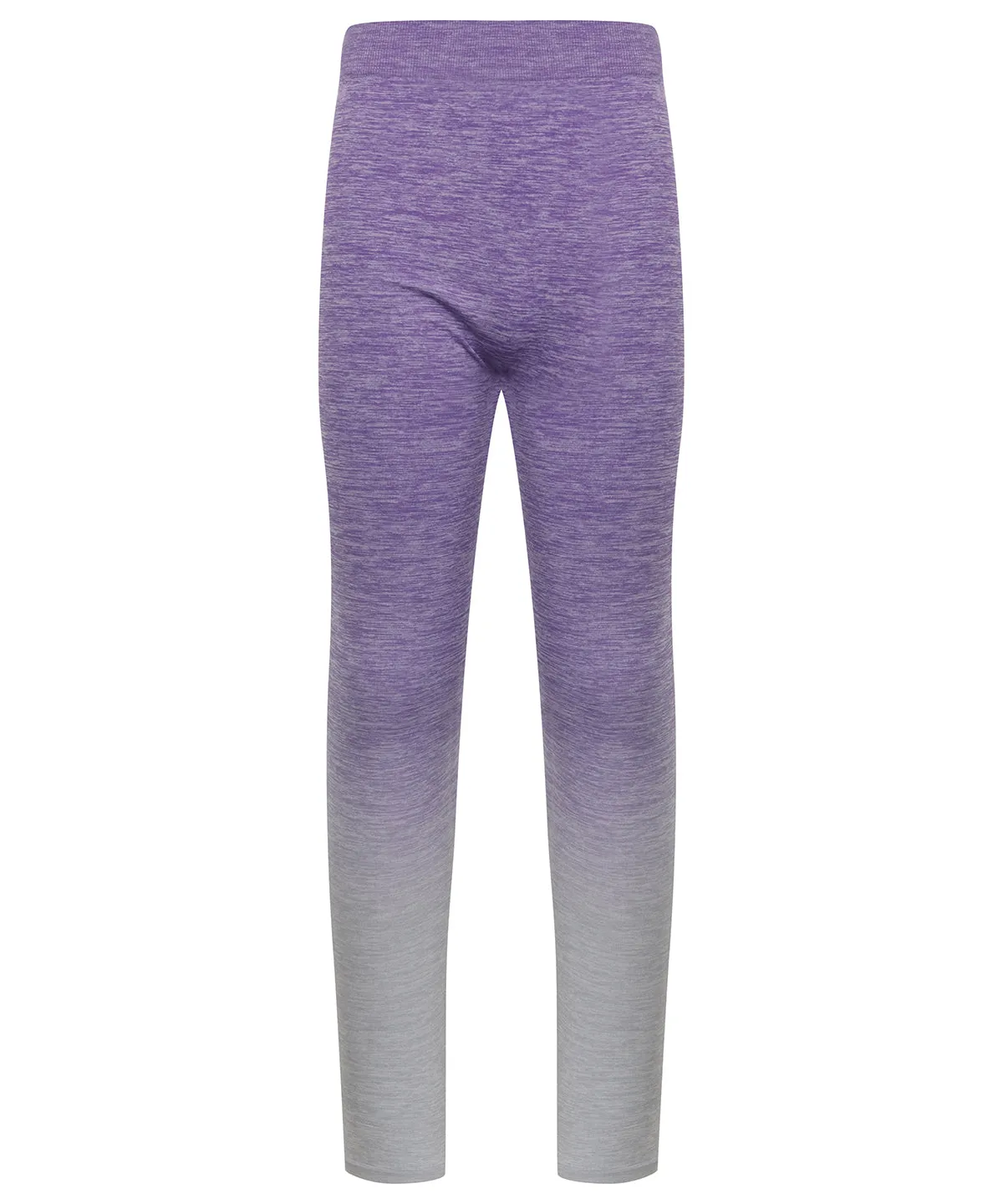 Purple/Light Grey Marl - Kids seamless fade-out leggings