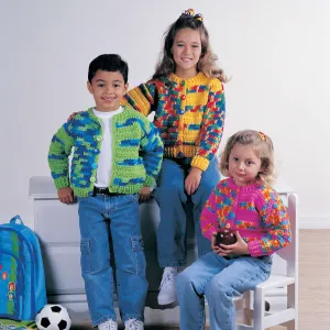 Red Heart Back To School Crochet Cardigans