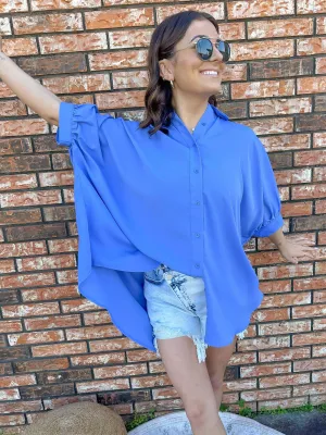 Stay Cool Top Chambray