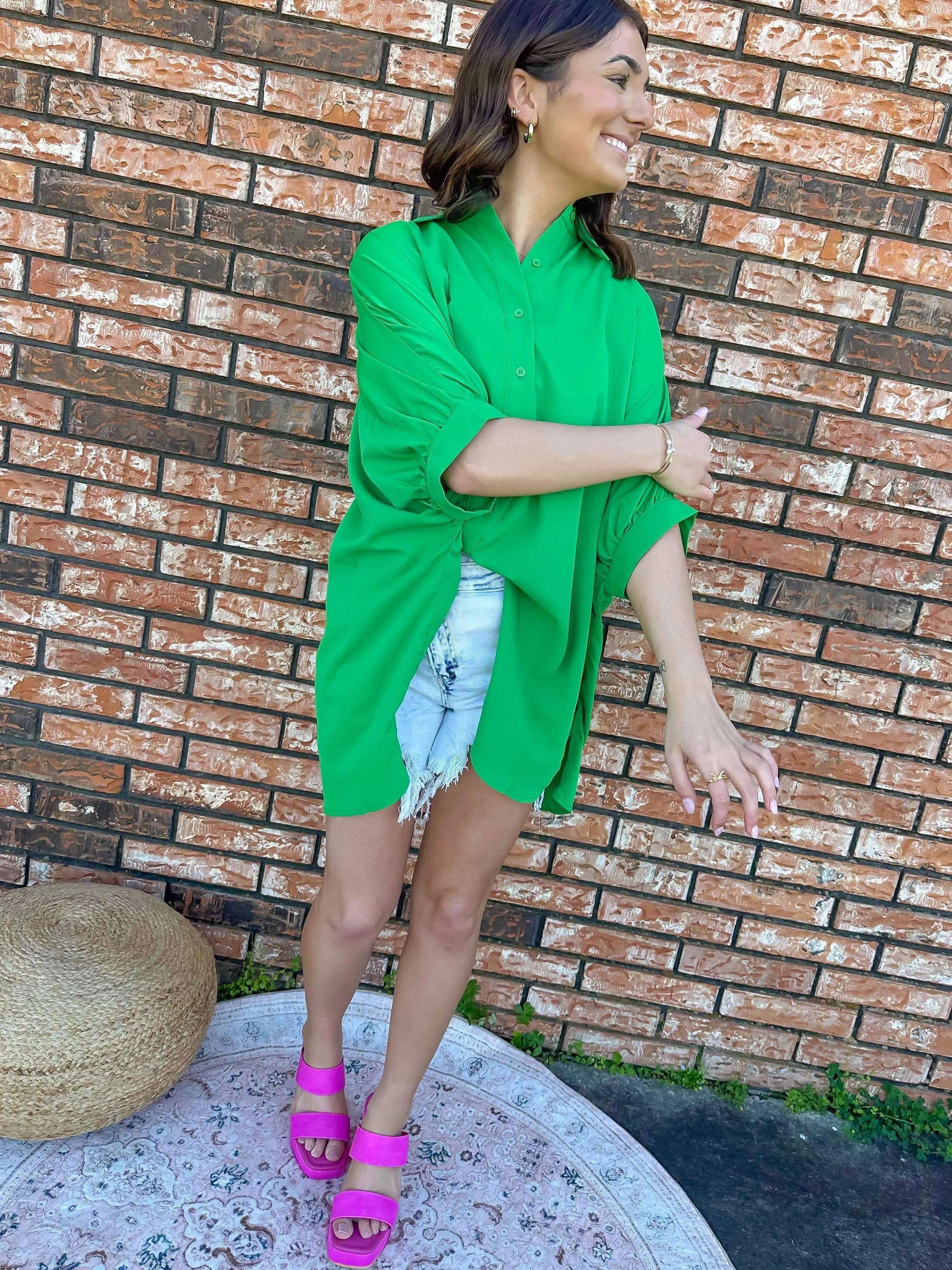 Stay Cool Top Kelly Green
