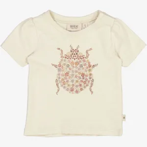 T-Shirt Ladybug Flower | Baby - chalk