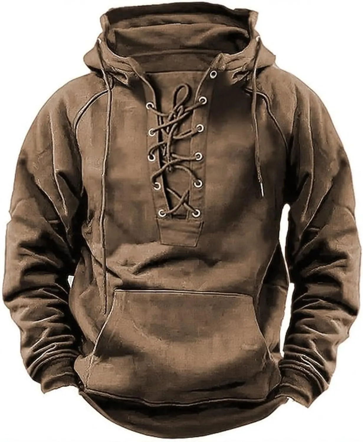 Tactical Hoodies for Men Quarter Zip Pullover Sweatshirts Casual Work Crewneck Sweatshirt Cargo Hoodies Multi Pocket