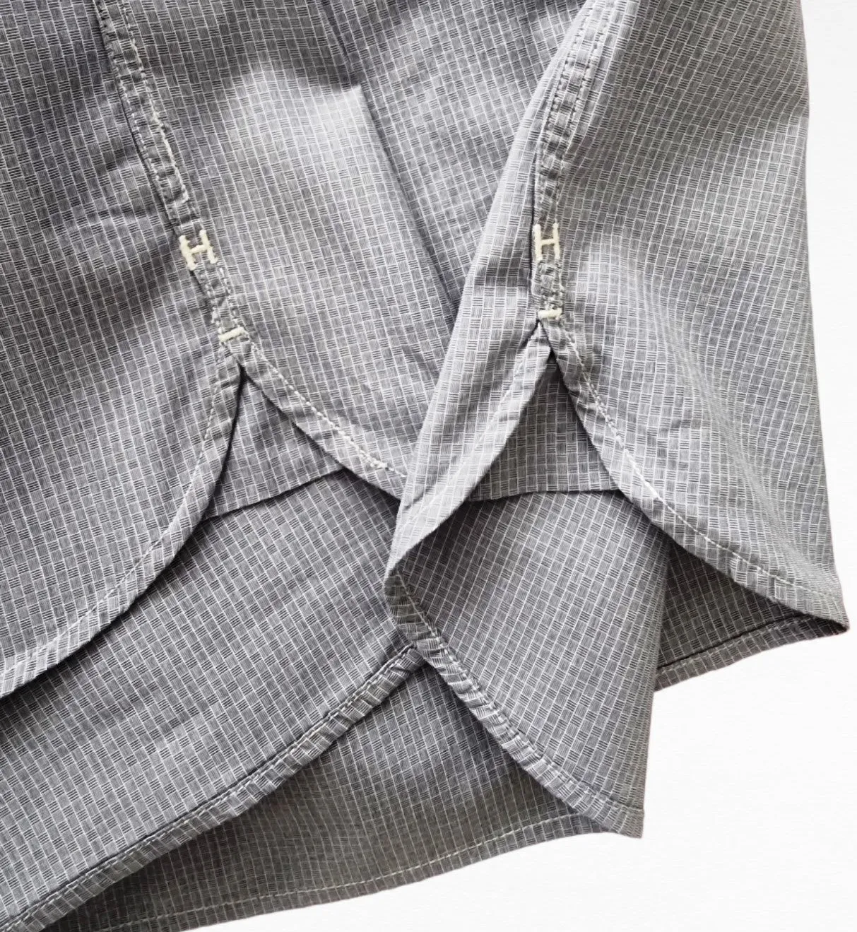 Tommy Hilfiger Men's Blue Check Long Sleeve Oxford Shirt Size 44 16 ½/17