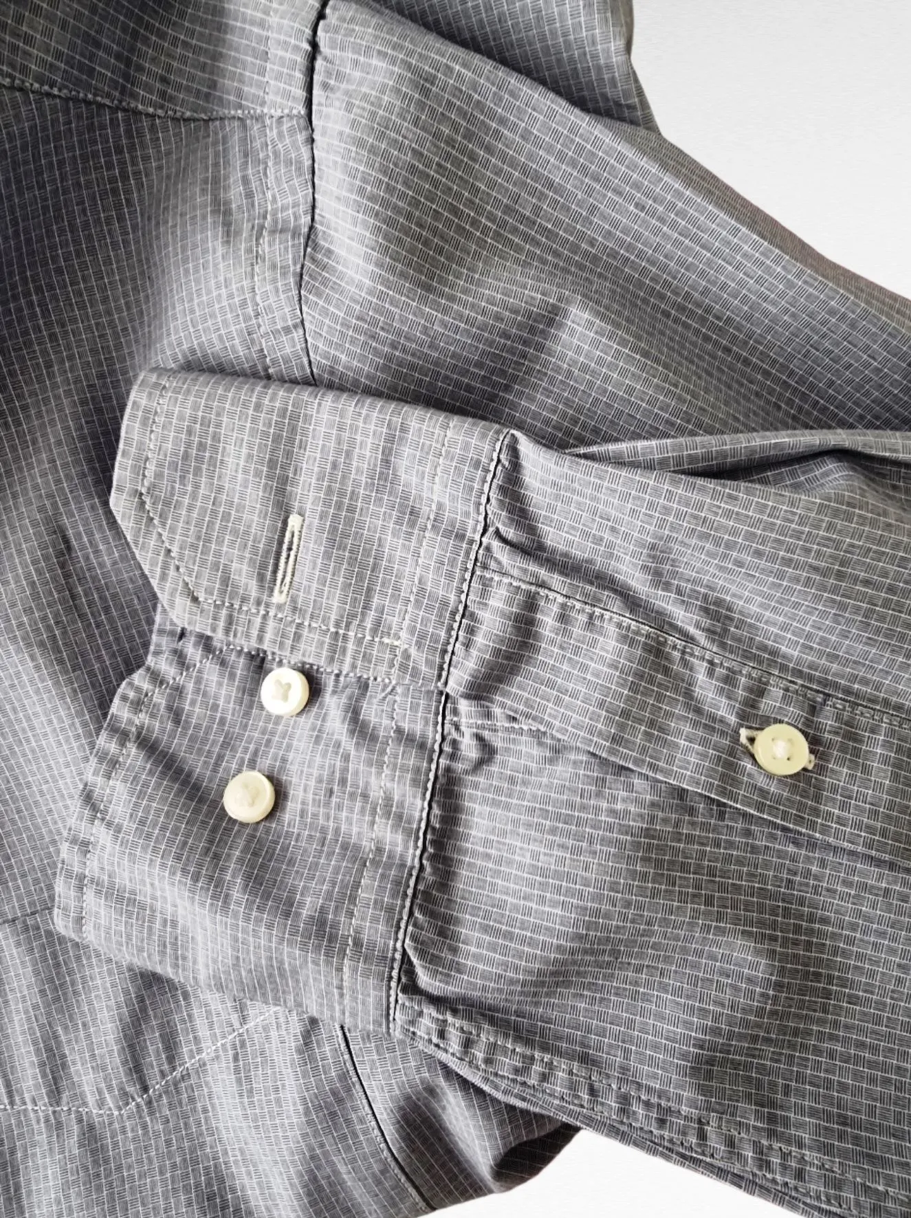 Tommy Hilfiger Men's Blue Check Long Sleeve Oxford Shirt Size 44 16 ½/17