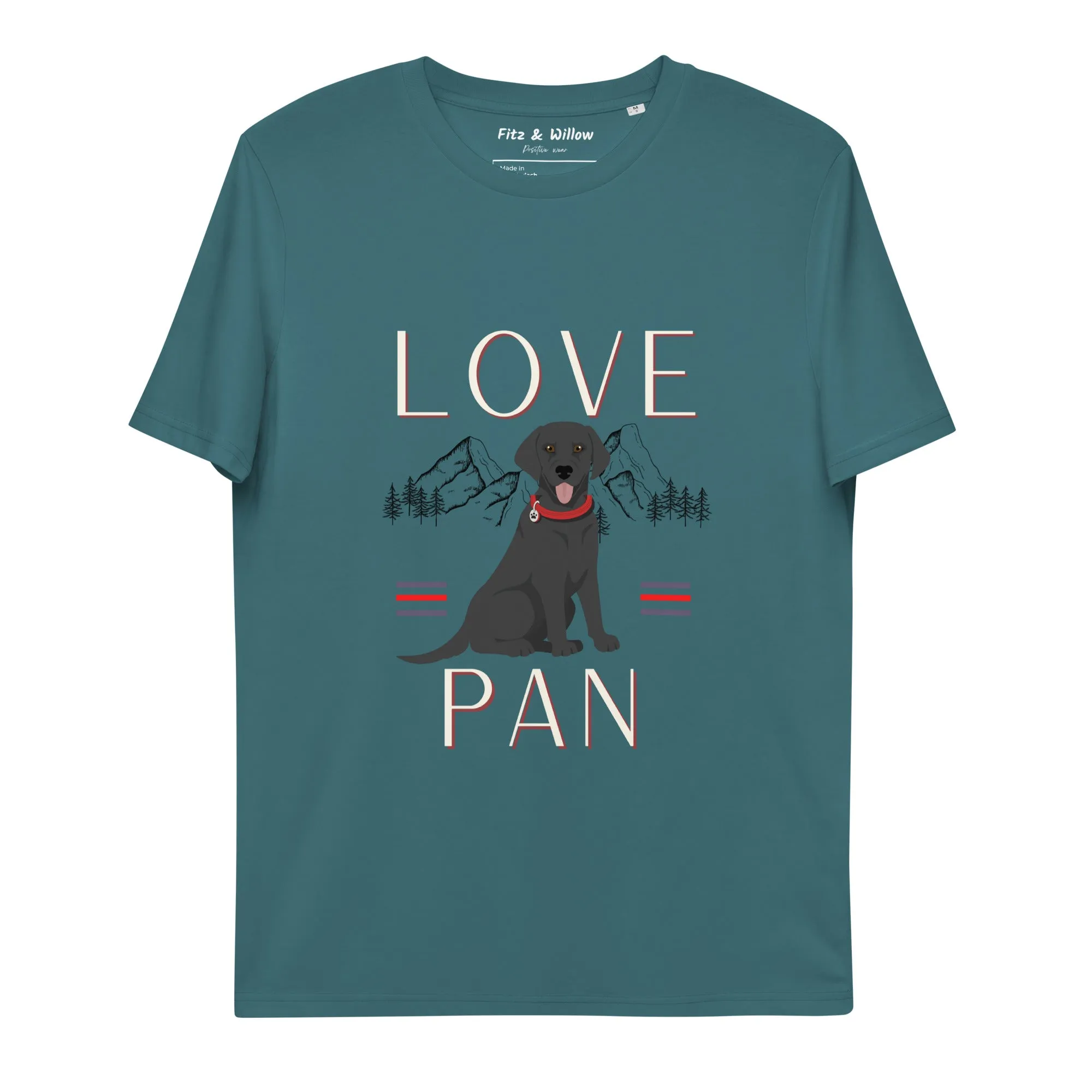 Unisex organic cotton t-shirt Black Labrador