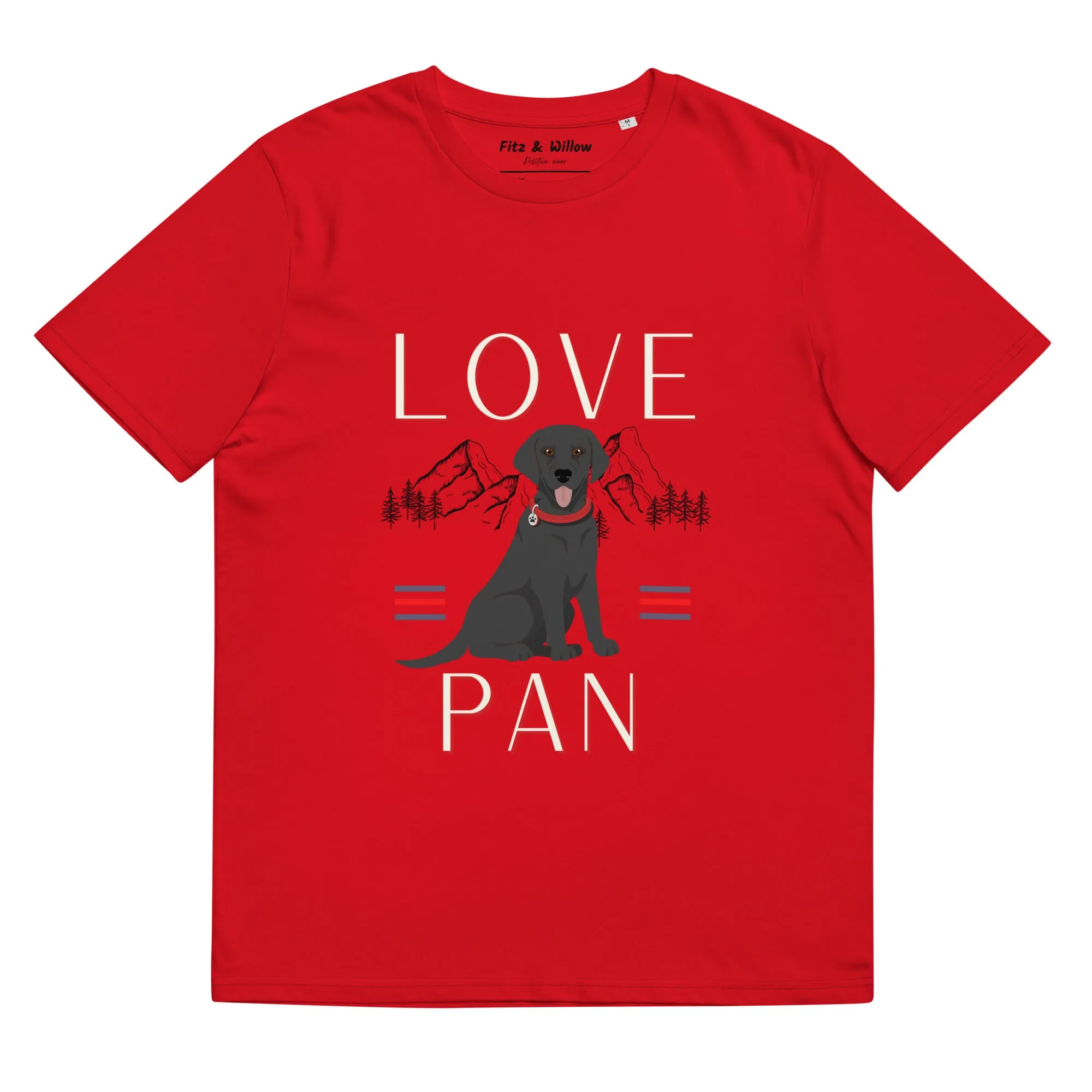 Unisex organic cotton t-shirt Black Labrador