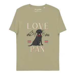 Unisex organic cotton t-shirt Black Labrador