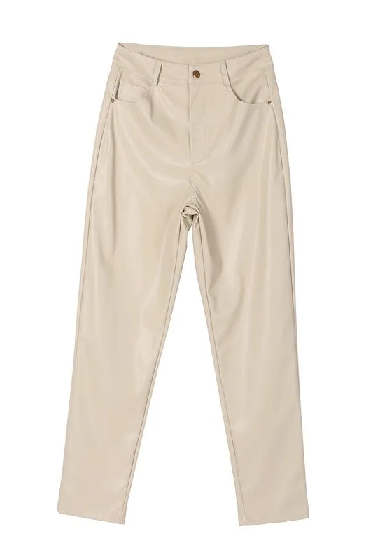 Vegan leather pants  - Online Exclusive