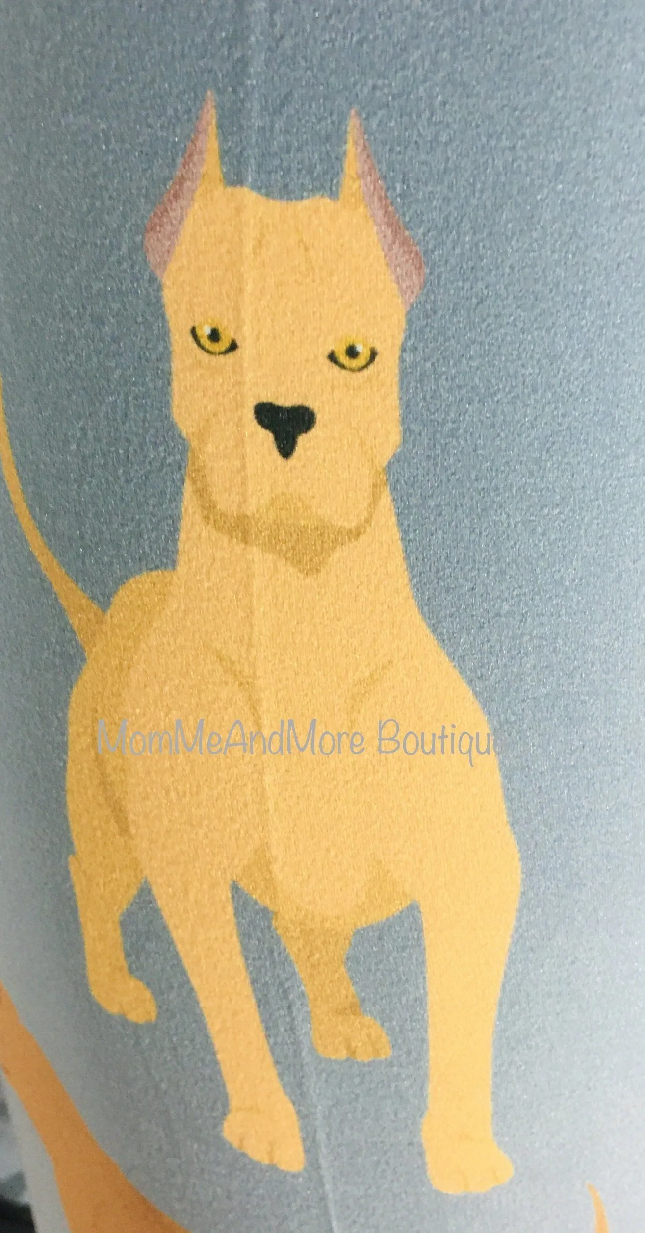 Womens Pitbull Dog Leggings, Soft Yoga Pants, Sizes OS/TC, Yoga Waist, Blue/Tan, Exclusive Leggings