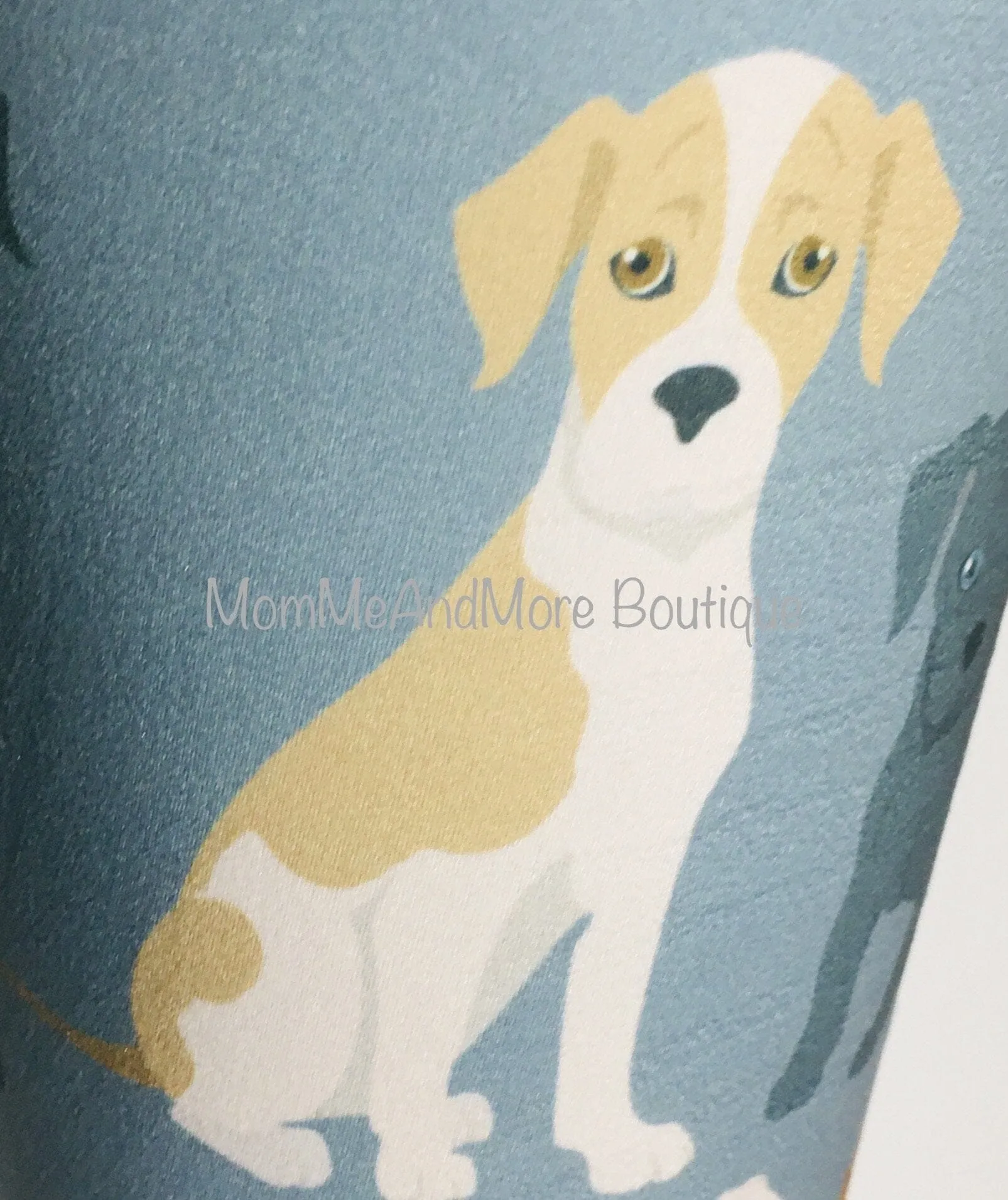Womens Pitbull Dog Leggings, Soft Yoga Pants, Sizes OS/TC, Yoga Waist, Blue/Tan, Exclusive Leggings